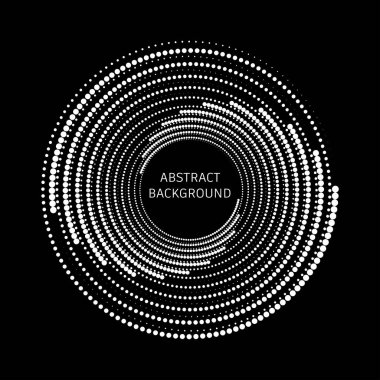 Vektör noktalı spiral. Soyut tek renkli arkaplan. İnsan Kaynakları elementleri. Vektör İllüstrasyonu.