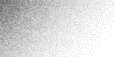 Nokta noktalama Gradyan Arkaplan. Dotwork tarzında yarım ton. Grainy Dotwork dokusu. Vektör İllüstrasyonu.