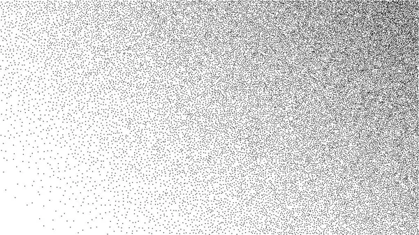 Dot stipple Gradient Background. Půltón v tečkovaném stylu. Zrnitá dotwork textura. Vektorová ilustrace. — Stockový vektor