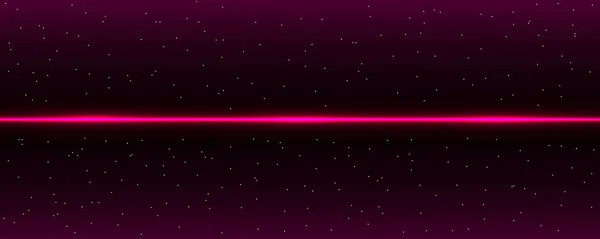 Retro Star Space Theme Abstract Background Neon Purple Line Retro — Stock Vector