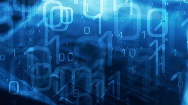 Sıfır bir ikili kod arka plan