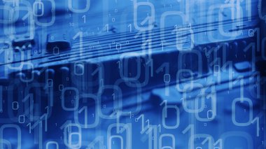 Fütüristik teknoloji kavramı ikili arka plan