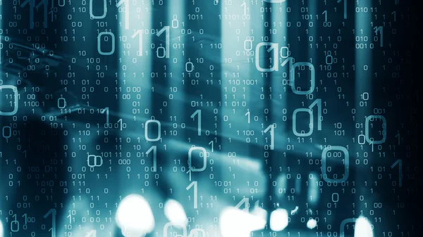 İkili kod ve teknoloji ışık arka plan