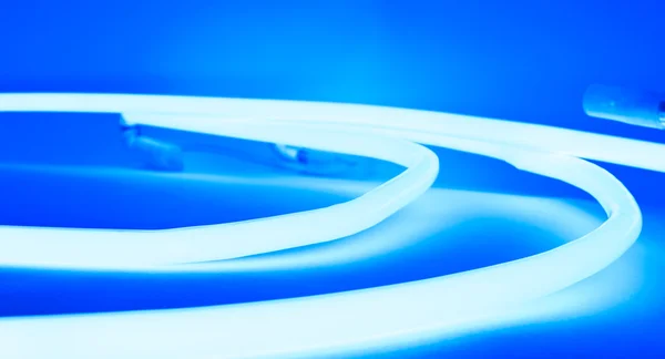 stock image Neon blue light concept