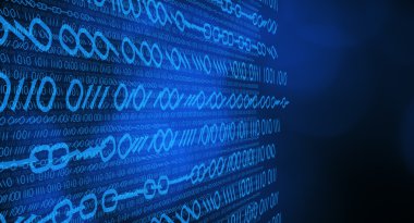 Abstraction binary code digits