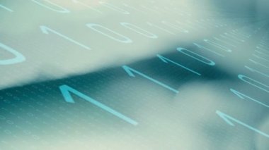 Modern teknoloji ikili kod veri hareketli arka plan