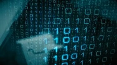 Bilgisayar ikili veri hareket soyut kavram İndiriyor