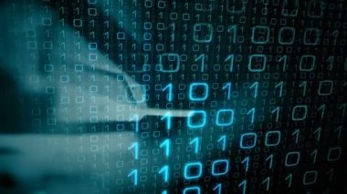 Fütüristik iletişim fikir hareketli arka plan