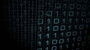 İkili veri hareket grafik arka plan