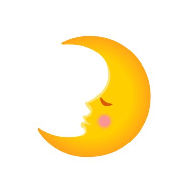  Çocuklar için bir uyuma ayının çizgi film çizimi. Vektör