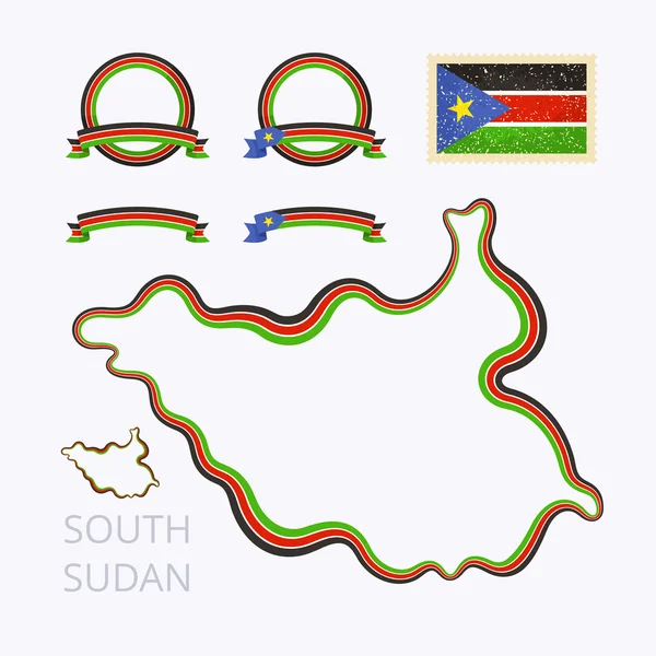 Colors of South Sudan — Stock Vector