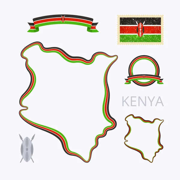 Couleurs du Kenya — Image vectorielle