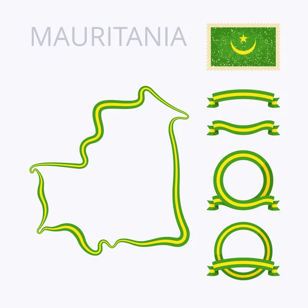 Colores de Mauritania — Archivo Imágenes Vectoriales