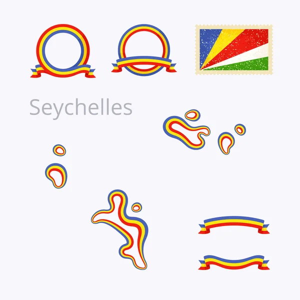 Colores de Seychelles — Archivo Imágenes Vectoriales