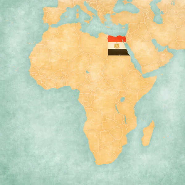 아프리카-이집트의 지도 — 스톡 사진