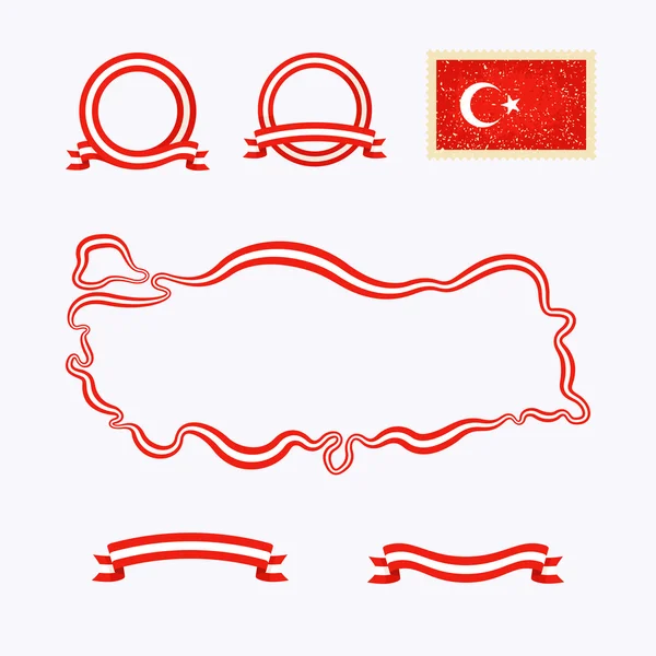 Цвета Турции — стоковый вектор