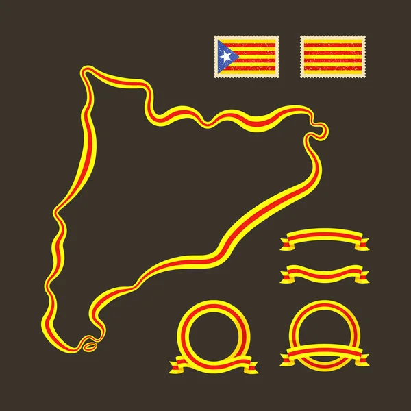 Colores de Cataluña — Vector de stock