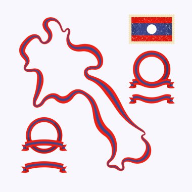 Colors of Laos clipart