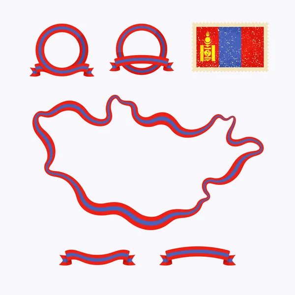 Warna dari Mongolia - Stok Vektor