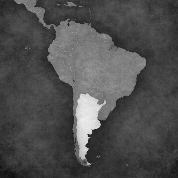 南アメリカ - アルゼンチンの地図 — ストック写真