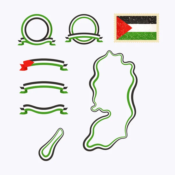 Couleurs de la Palestine — Image vectorielle