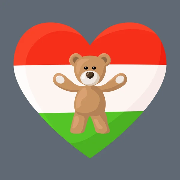 Hungarian Teddy Bears — Wektor stockowy