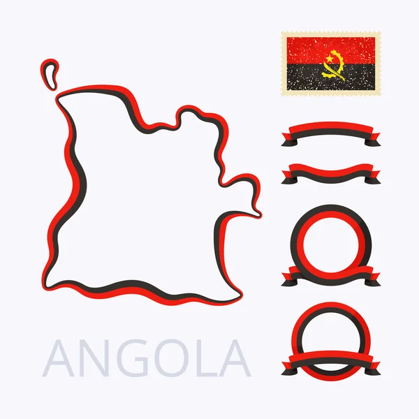 Kolory z Angola — Wektor stockowy