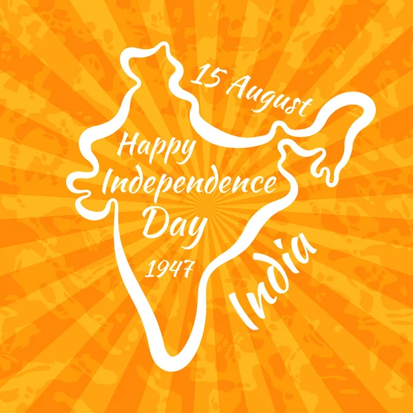 Feliz Día de la Independencia en India — Vector de stock