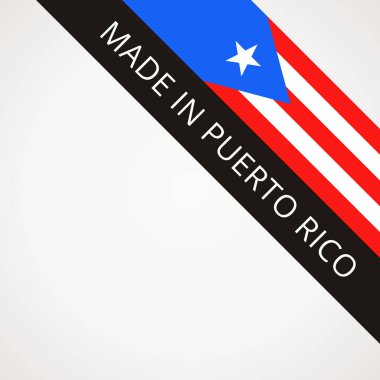 Porto Riko yapımı - Porto Riko bayrağıyla köşe sembolü