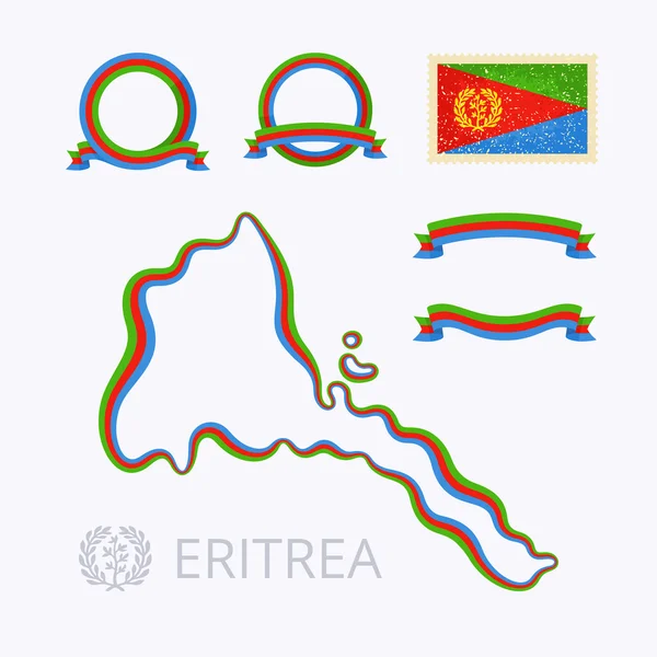 Colors of Eritrea — Stock Vector