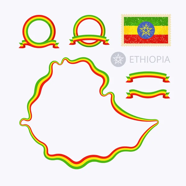 Χρώματα της Αιθιοπίας — Διανυσματικό Αρχείο