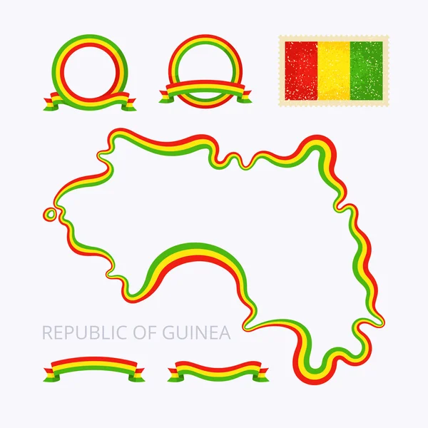 Színek-Guinea — Stock Vector