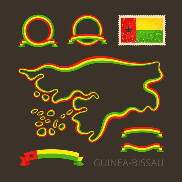 A Bissau-guineai színek — Stock Vector