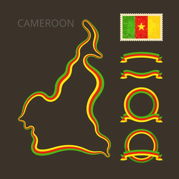 Kolory w Kamerunie — Wektor stockowy