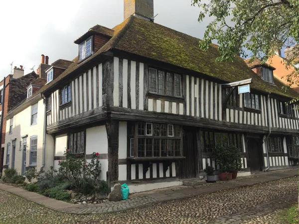 Rye East Sussex 2020 Church Square Area Old Town Part — 스톡 사진