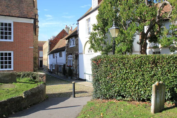 Rye East Sussex 2020 Church Square Old Town Part Medieval — стокове фото