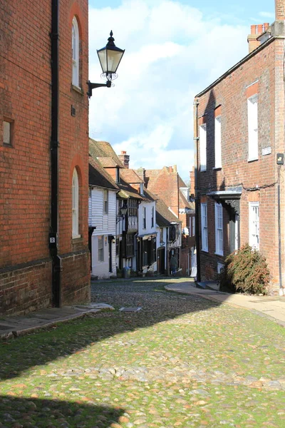 Rye East Sussex 2020 Church Square Area Old Town Part — стокове фото