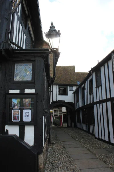 Rye Sussex Est Angleterre Août 2020 Auberge Médiévale Mermaid Inn — Photo