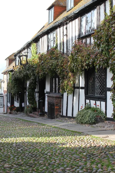 Rye East Sussex Anglia Sierpnia 2020 Średniowieczny Hotel Mermaid Inn — Zdjęcie stockowe