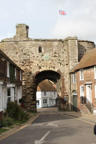 Rye East Sussex Oktober 2020 Die Landgate Einfahrt Rye East — Stockfoto