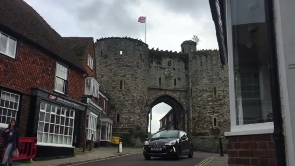 Rye Sussex Est Octobre 2020 Entrée Porte Terrestre Rye Dans — Video