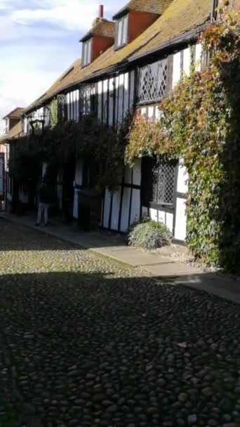 Mermaid Inn Hotel Rye East Sussex England Αυγούστου 2020 Μεσαιωνικό — Αρχείο Βίντεο