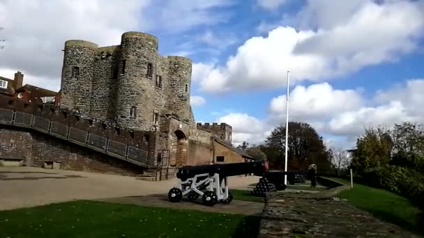 Castle Rye East Sussex 2020 Ypres Tower Století Která Byla — Stock video