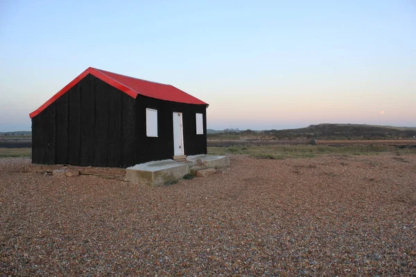 Rye Harbour East Sussex Reino Unido 2020 Red Roofed Fishing — Fotografia de Stock