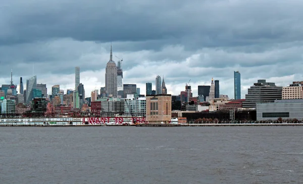 New York America 2020 Nedre Manhattan Skyline One World Trade — Stockfoto