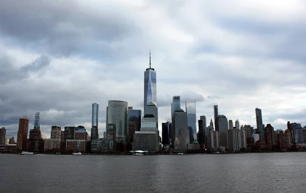 Nova Iorque América Eua 2020 Skyline Inferior Manhattan Vista Centro — Fotografia de Stock