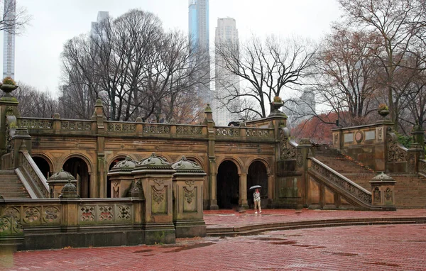 New York United States Usa Febuary 12Th 2020 Bethesda Terrace — Stock Photo, Image