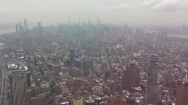 New York, U.S.A - 20/12/2019: midtown Manhattan New York, popular tourist attractions lights, adverts and shows - stock video footage