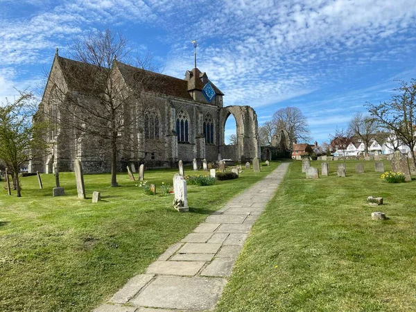 Winchelsea East Sussex May 2015 Thomas Martyr Church Dating 1215 — 스톡 사진