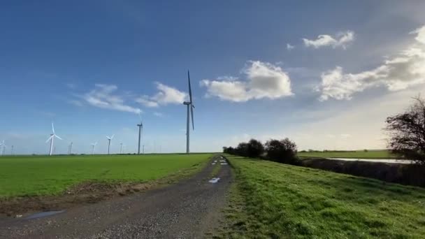 Les Éoliennes Qui Produisent Énergie Électrique Moulin Vent Production Technologies — Video